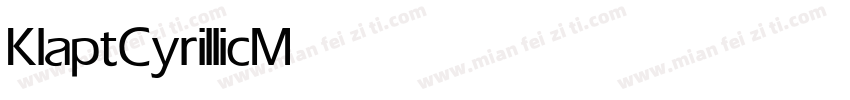 KlaptCyrillic Medium字体转换